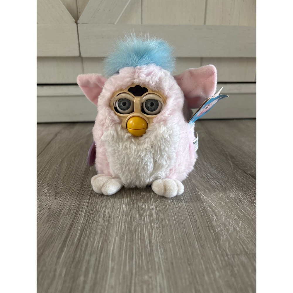 1999 Furby Babies Blue Pink Blue Eyes may not work